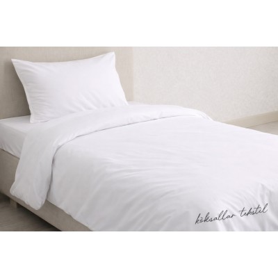 Otel nevresim takımı tek kişilik 59 tel pamuk polyester